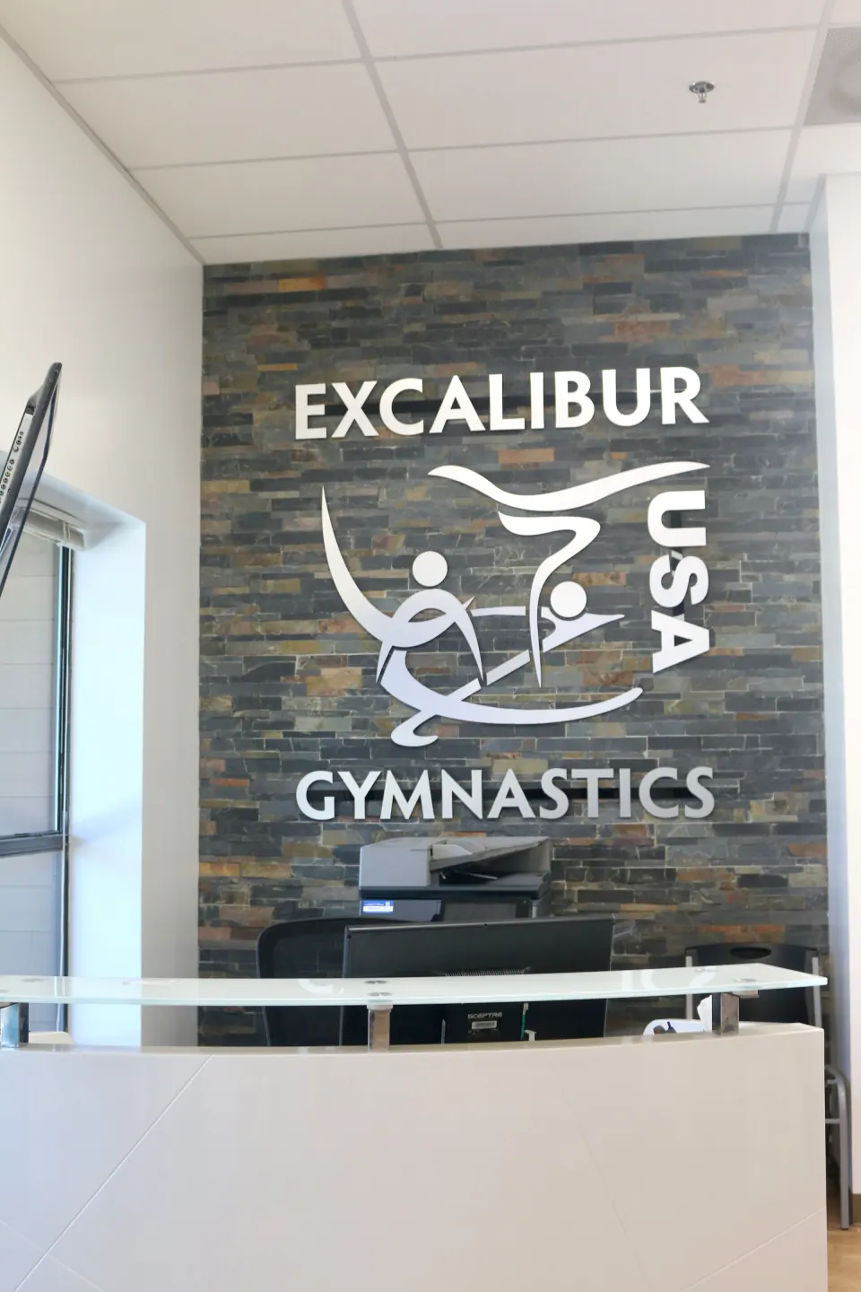 The Excalibur reception desk