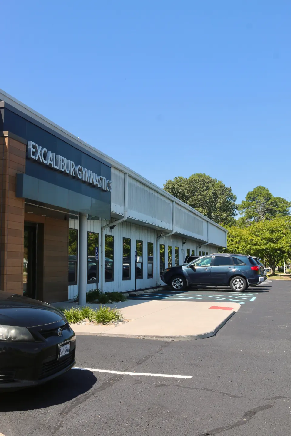 The exterior of the Excalibur facility
