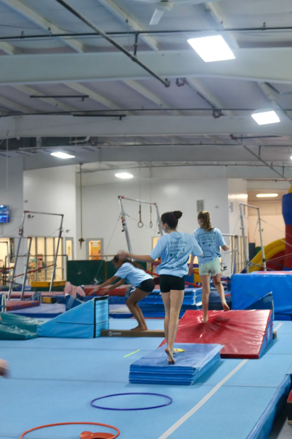 Children enjoying a group field trip at Excalibur Gymnastics